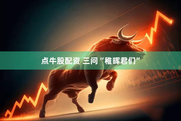 点牛股配资 三问“稚晖君们”