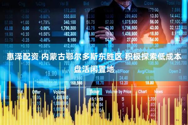 惠泽配资 内蒙古鄂尔多斯东胜区 积极探索低成本盘活闲置地