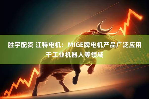 胜宇配资 江特电机：MIGE牌电机产品广泛应用于工业机器人等领域